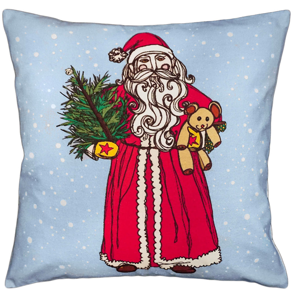 Vintage Santa Decorative Holiday Throw Pillow, Size: 20x20