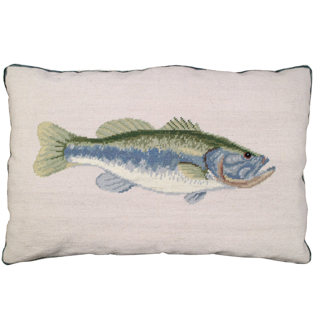 Bass Game Fish Wildlife Fishing Decorative Throw Pillow, Size: 16x28