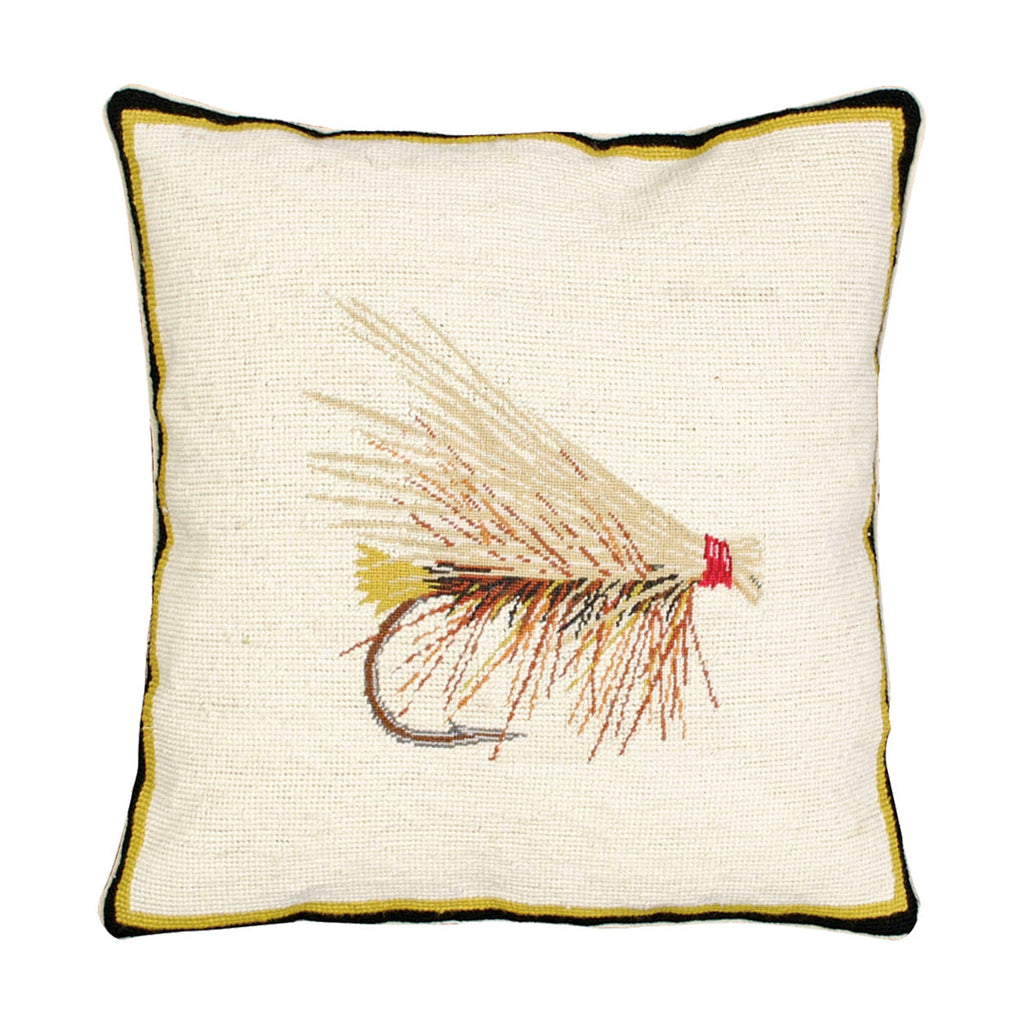 Caddis Dry Fly Fishing Wildlife Decorative Throw Pillow, Size: 16x16
