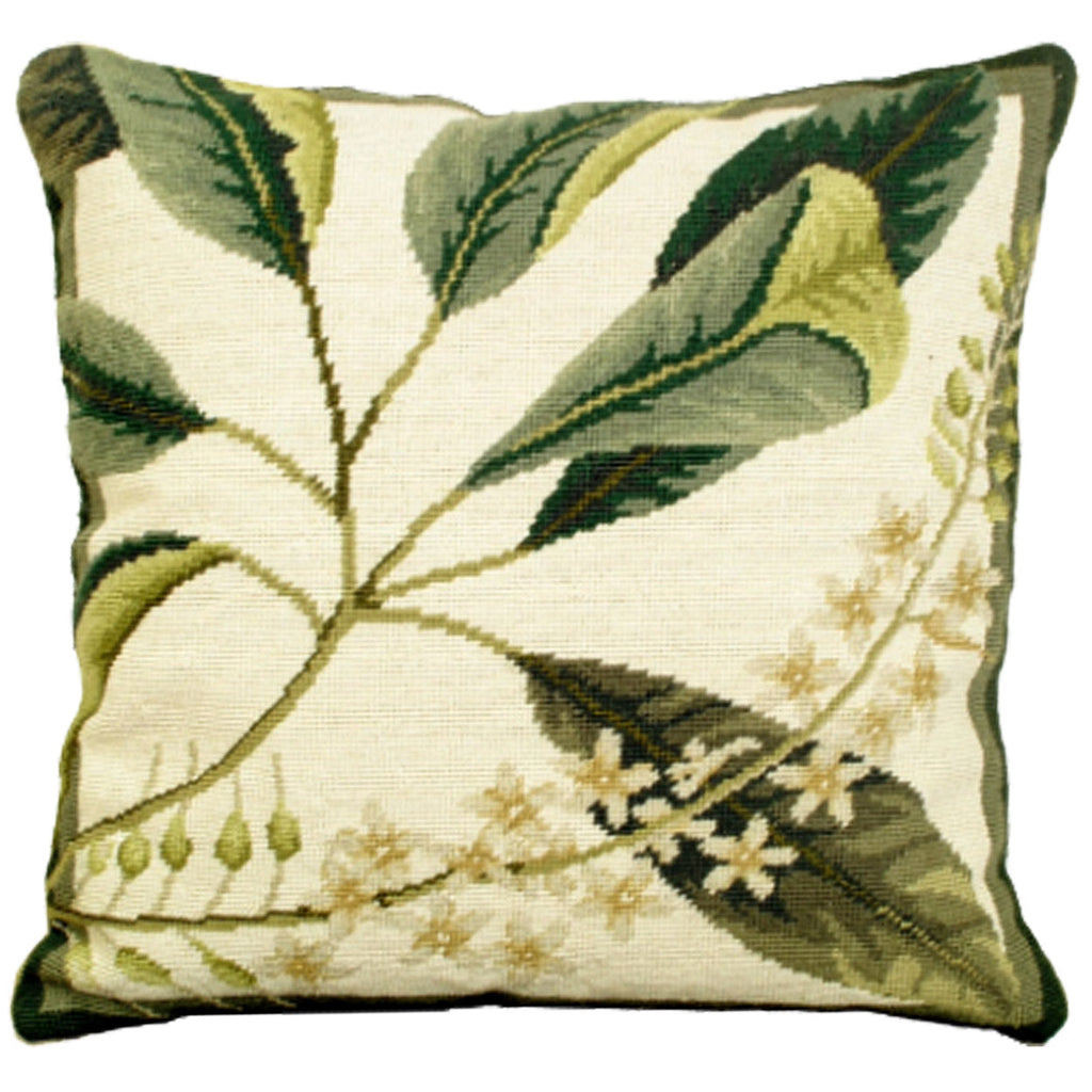 Colonial Williamsburg Botanical Green Floral Decorative Throw Pillow, Size: 18x18