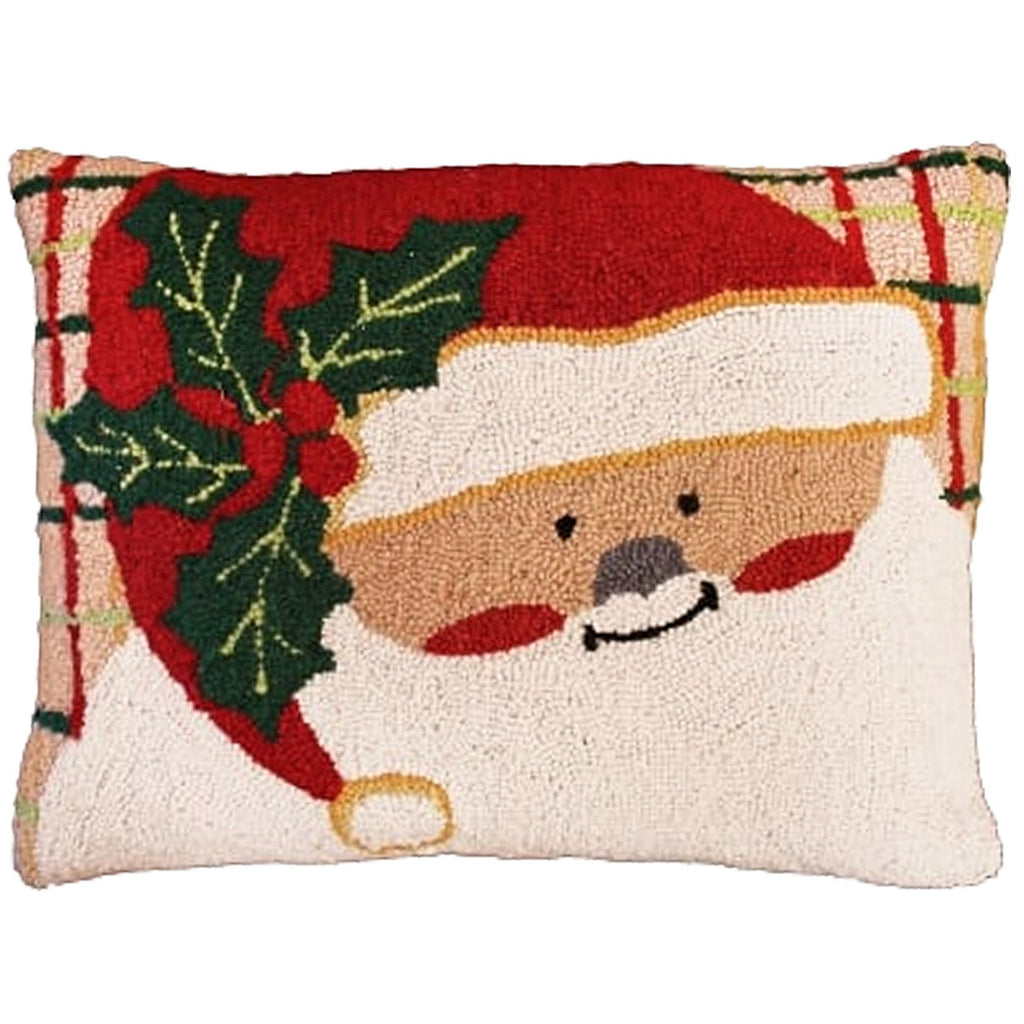 Cute Happy Santa Decorative Holiday Throw Pillow, Size: 16x20