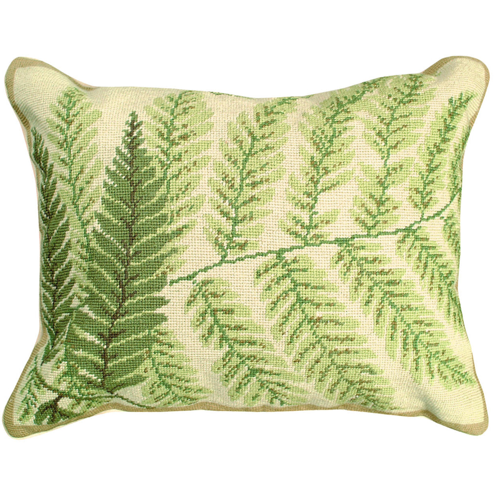 Green Boston Fern Decorative Plant Throw Pillow, Size: 16x20