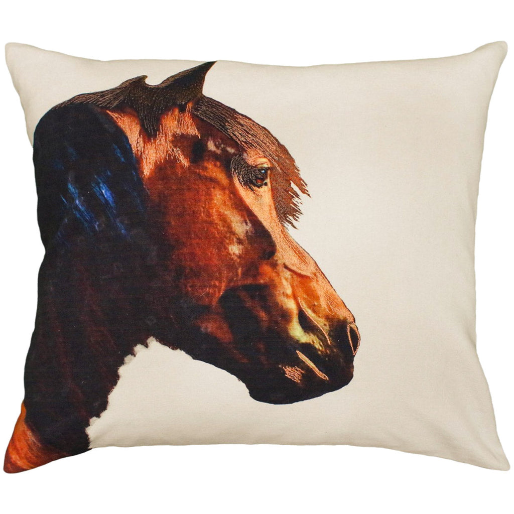 Printed Horse Decorative Throw Pillow, Size: 20x20