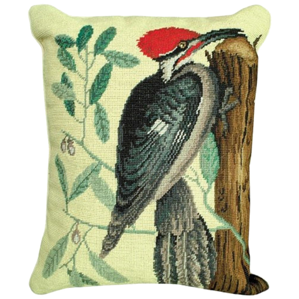 Red Crested Woodpecker Wildlife Bird Decorative Throw Pillow, Size: 20x16