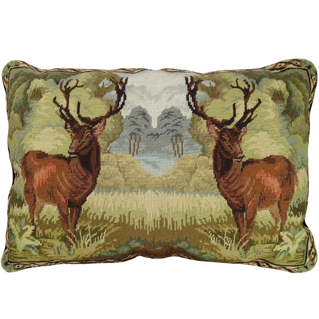 Rustic Lodge Deer Buck Nature Inspired Decorative Pillow, Size: 18x28